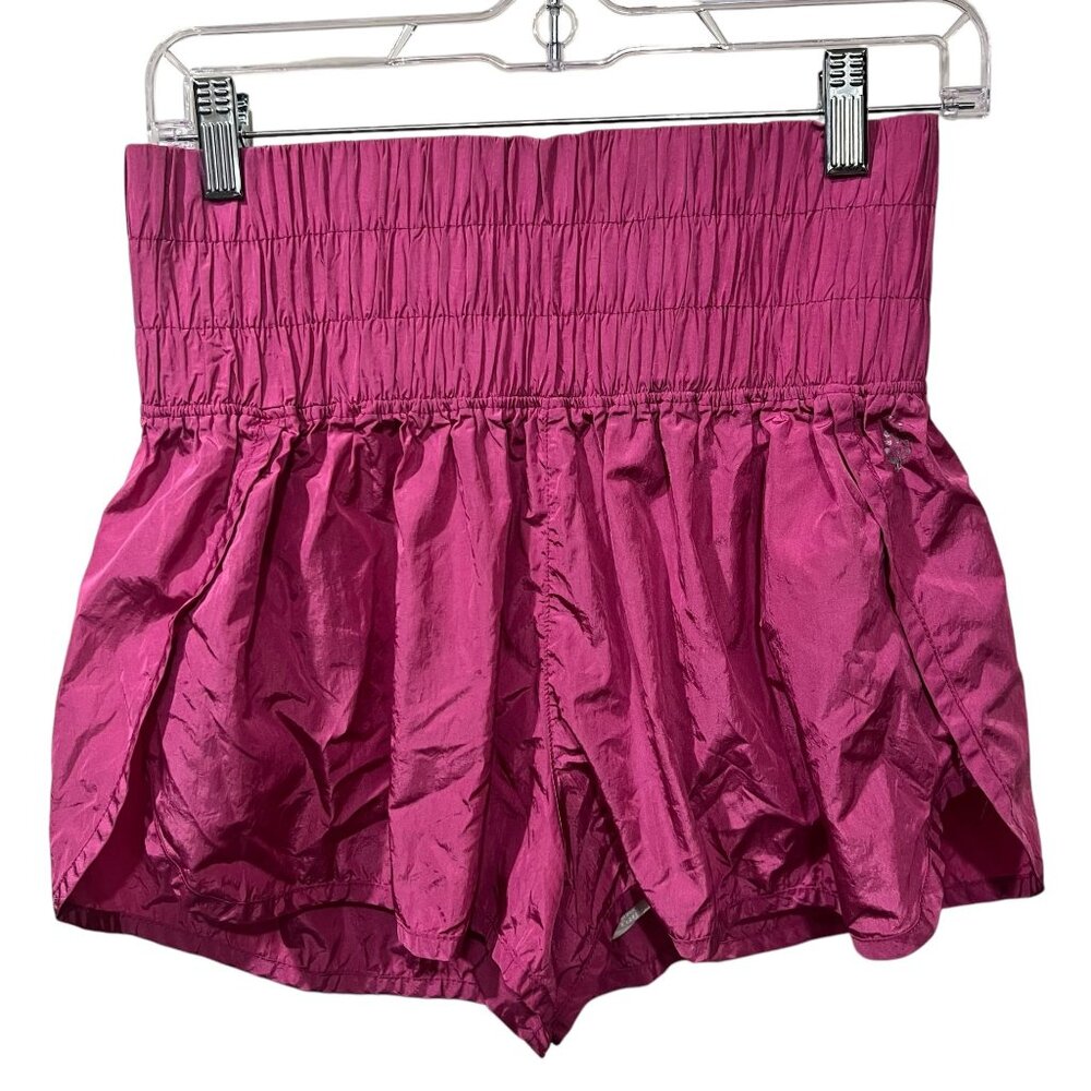 Free people movement The Way Home High-Waisted pink Magenta Shorts size large - Picture 3 of 7